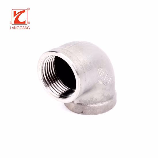 Produttore di raccordi per tubi filettati in acciaio inossidabile di vendita calda in fabbrica Collegamento del capezzolo a gomito T OEM